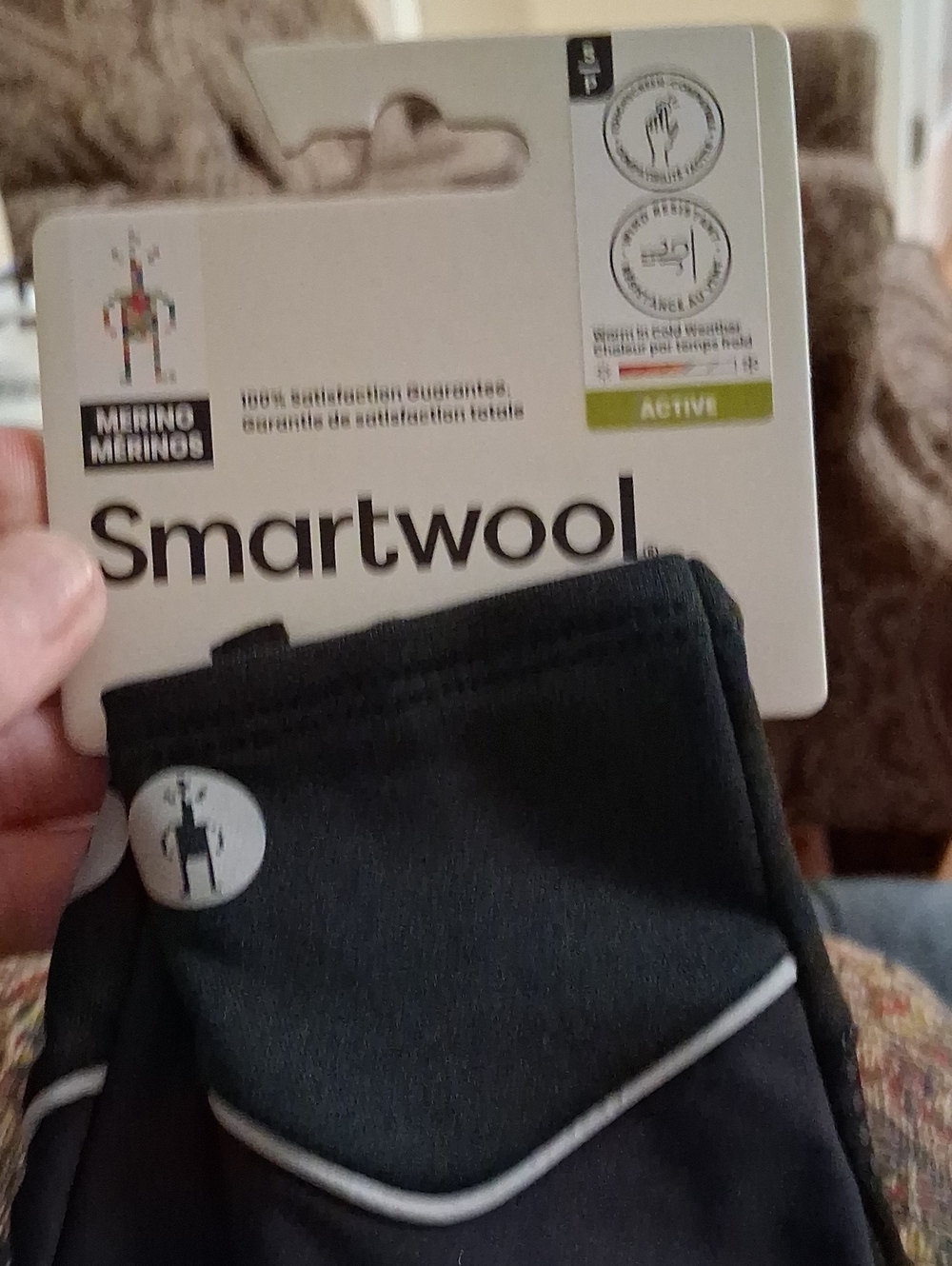 Smartwool Woman's Black Athletic Shorts with Reflective Trim
